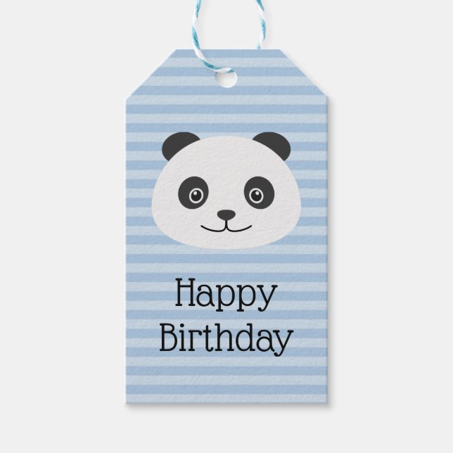 Étiquettes-cadeau Panda (Devant)