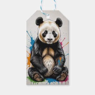 ÉTIQUETTES-CADEAU PANDA - PENCIL - COULEURS