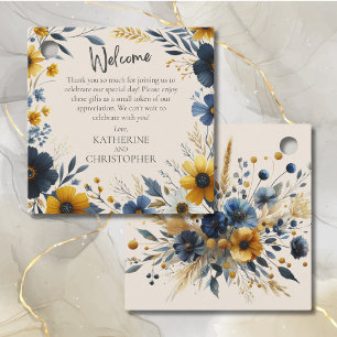 Étiquettes Cadeau Panier cadeau de bienvenue pour Fleur sauvage d'aq