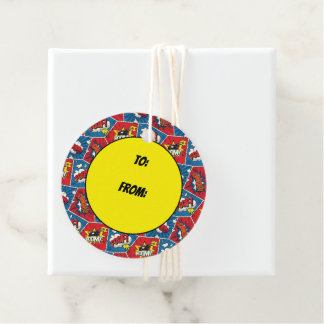 Étiquettes Cadeau Panneaux de bandes dessinées Pop Art