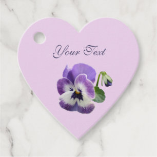 Étiquettes Cadeau Pansy To From Heart Cadeau Favoriser Tags Votre Te