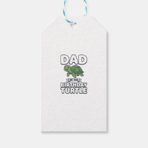 Étiquettes-cadeau Papa de la tortue d'anniversaire Conception drôle