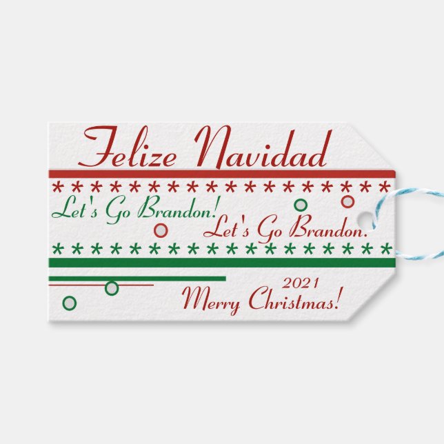 Étiquettes-cadeau Papier d'emballage intelligent (Devant (Horizontal))