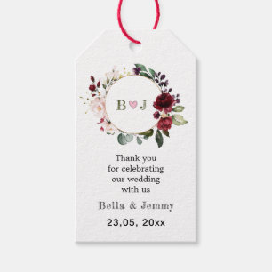 Étiquettes-cadeau Papier Kraft Personnalisé, Mariage Personnalisé, M