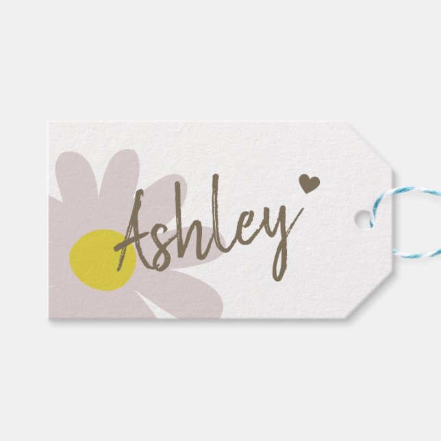 Étiquettes-cadeau Papier Kraft signature cadeau simple fait main (Devant (Horizontal))