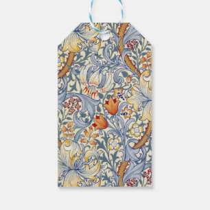 Étiquettes-cadeau Papier peint victorien Gold Lily de William Morris