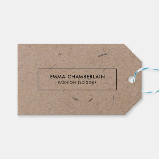 Étiquettes-cadeau Papier rustique minimaliste moderne