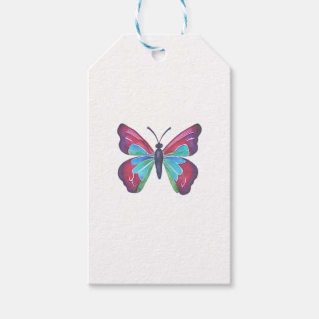 Étiquettes-cadeau Papillon (Devant)
