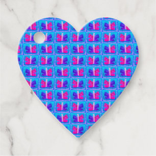Étiquettes Cadeau Papillon coloré   Filtre de Miami   Base  