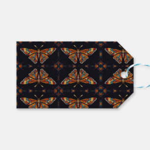 Étiquettes-cadeau Papillon Mosaïque