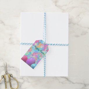 Étiquettes-cadeau Pâques Joyeuses Parfaites, Oeufs
