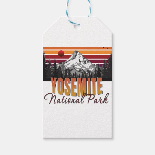Étiquettes-cadeau Parc national de Yosemite (Devant)
