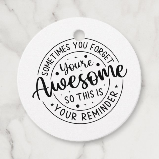 Étiquettes Cadeau Parfois Vous Oubliez Votre Super (Devant)