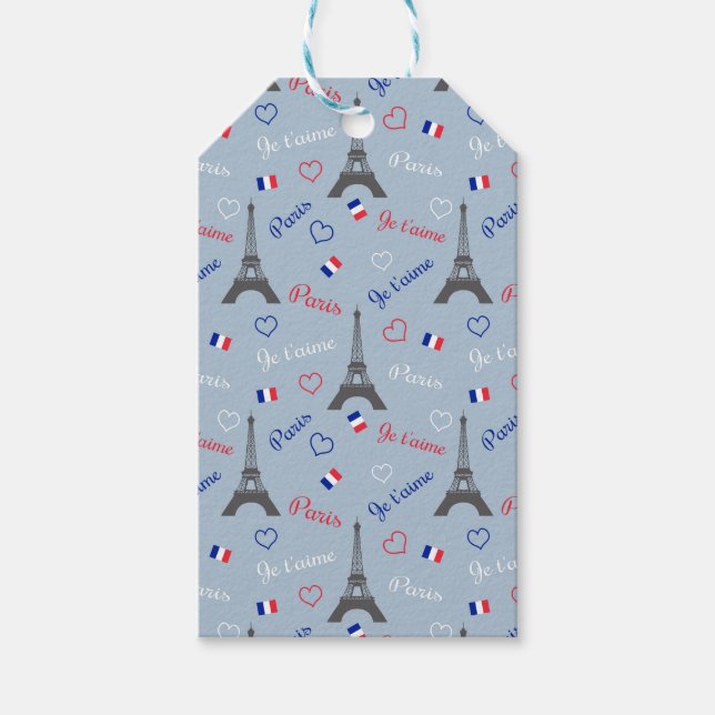Étiquettes-cadeau Paris (Devant)