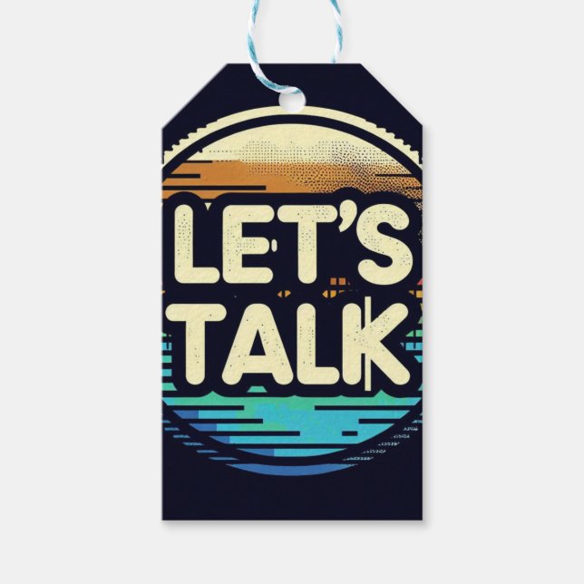 Étiquettes-cadeau Parlons (Devant)