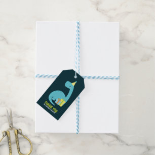 Étiquettes-cadeau Partie d'anniversaire de enfant de Dino