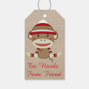 Étiquettes-cadeau Partie faite sur commande rustique adorable de
