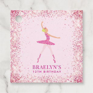 Étiquettes Cadeau Parties scintillant Ballerina Confetti Conception