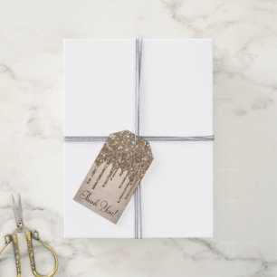 Étiquettes-cadeau Parties scintillant de la méthode de dépouille M