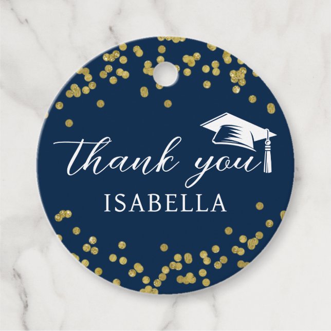 Étiquettes Cadeau Parties scintillant Poussière Confetti Merci de gr (Devant)