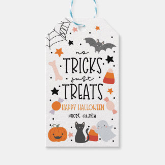Étiquettes-cadeau Pas de Farces Juste des Friandises Enfants Hallowe