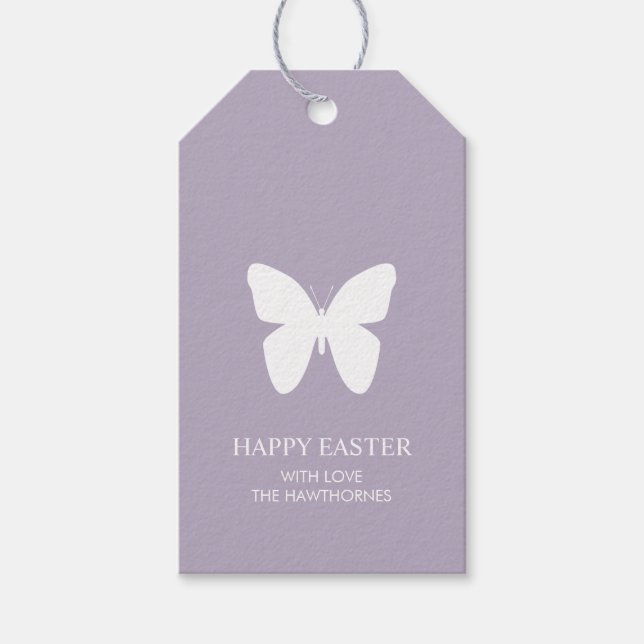 Étiquettes-cadeau Pastel Elegant Easter (Devant)