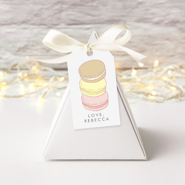 Étiquettes-cadeau Pastel French Macarons (Créateur téléchargé)