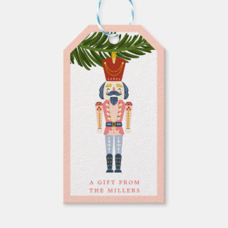 Étiquettes-cadeau Pastel Nutcracker Noël Ornement personnalisé