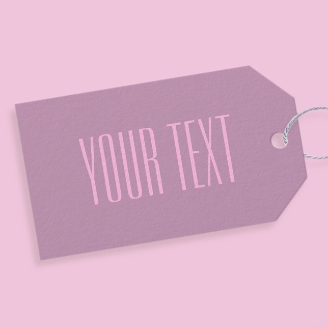 Étiquettes-cadeau Pastel Purple & Pink clair | Texte modifiable mode (Créateur téléchargé)