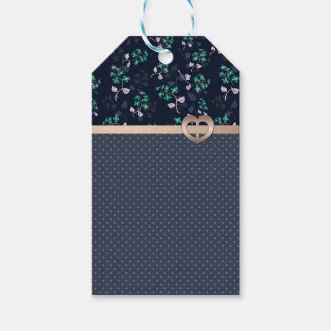 Étiquettes-cadeau Patchwork, Rétro (Devant)