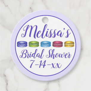 Étiquettes Cadeau Pâtisserie de biscuits Macaron français pastel pou