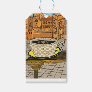 Étiquettes-cadeau Patrimoine amazigh : Savourez du café devant le Vi