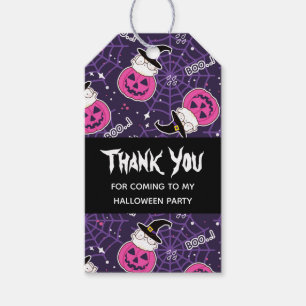 Étiquettes-cadeau Patters de Cute Cats et Pumkins