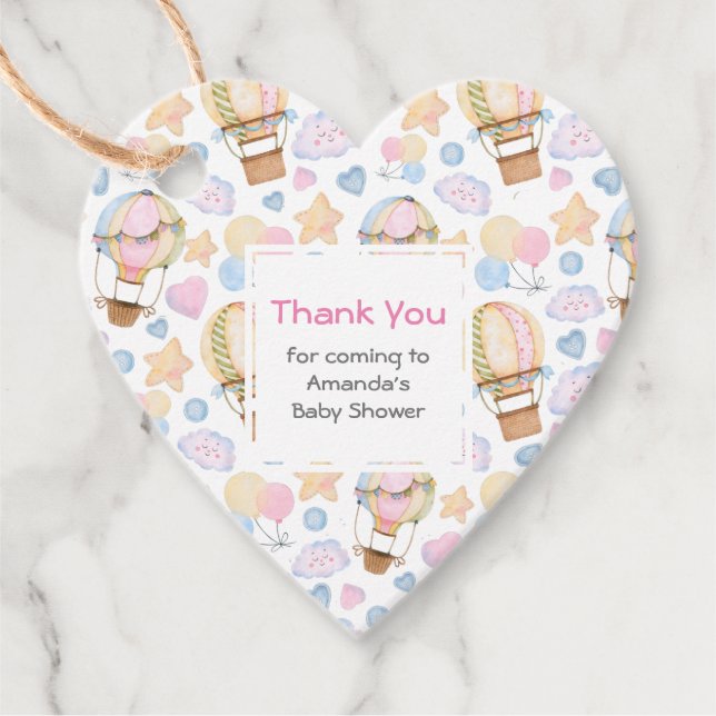 Étiquettes Cadeau Patters de Whimsical Watercolor (Devant)