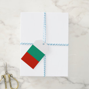 Étiquettes-cadeau pavillon de la Bulgarie