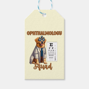 Étiquettes-cadeau Paws et vision Escadron d'ophtalmologie animale