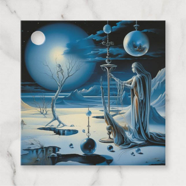 Étiquettes Cadeau Paysages fantastiques (Devant)