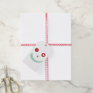 Étiquettes-cadeau Peace Love Joy Mistletoes Fun Smiley Face Holiday