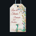 Étiquettes-cadeau Peacock Arabe motif Indien mariage faveur cadeau<br><div class="desc">Peacock Arabian motif Indien mariage personnalisé des étiquettes cadeaux de faveur.</div>