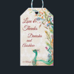 Étiquettes-cadeau Peacock Arabe motif Indien mariage faveur cadeau<br><div class="desc">Peacock Arabian motif Indien mariage personnalisé des étiquettes cadeaux de faveur.</div>