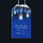 Étiquettes-cadeau Peacock Feathers, Mason Jar & String Lights Party<br><div class="desc">Tag Cadeau Peacock,  Mason Jar & String Lights Party. Customisez cependant.Objets correspondants disponibles.</div>
