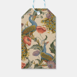Étiquettes-cadeau Peacock Motif vintage Art coloré