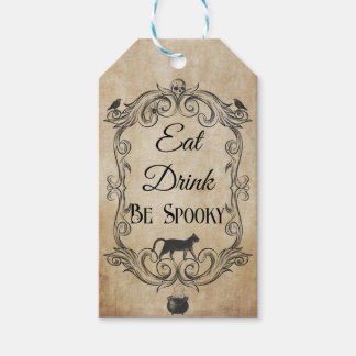 Étiquettes-cadeau Peau gothique Vintage adulte Halloween Party