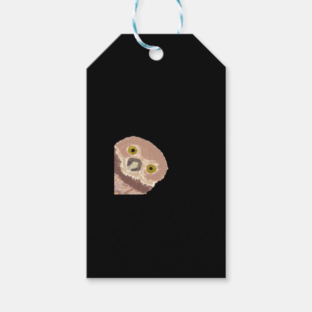 Étiquettes-cadeau Peekabo Drôle Conception Pour Halloween (Devant)