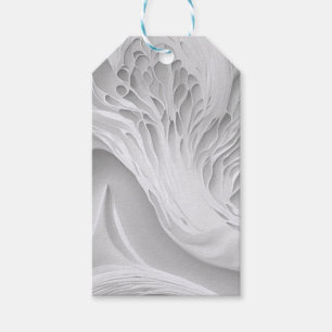 Étiquettes-cadeau Peigne blanche