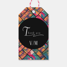 Peinture d'art coloré Merci Abstrait moderne