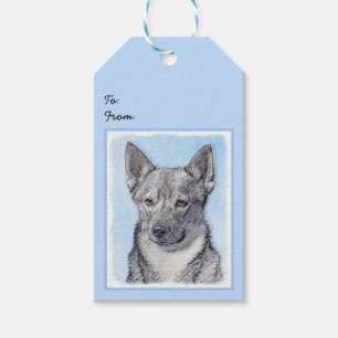 Étiquettes-cadeau Peinture Suédoise Vallhund - Cute Original Chien