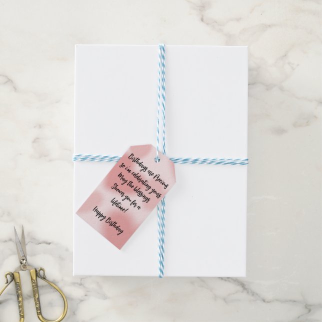 Étiquettes-cadeau pensées pour l'anniversaire (Avec de laficelle)