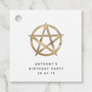 Étiquettes Cadeau Pentagramme du Dragon