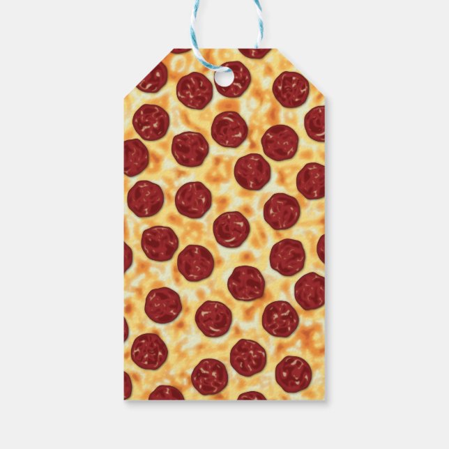 Étiquettes-cadeau Pepperoni Pizza Motif (Dos)